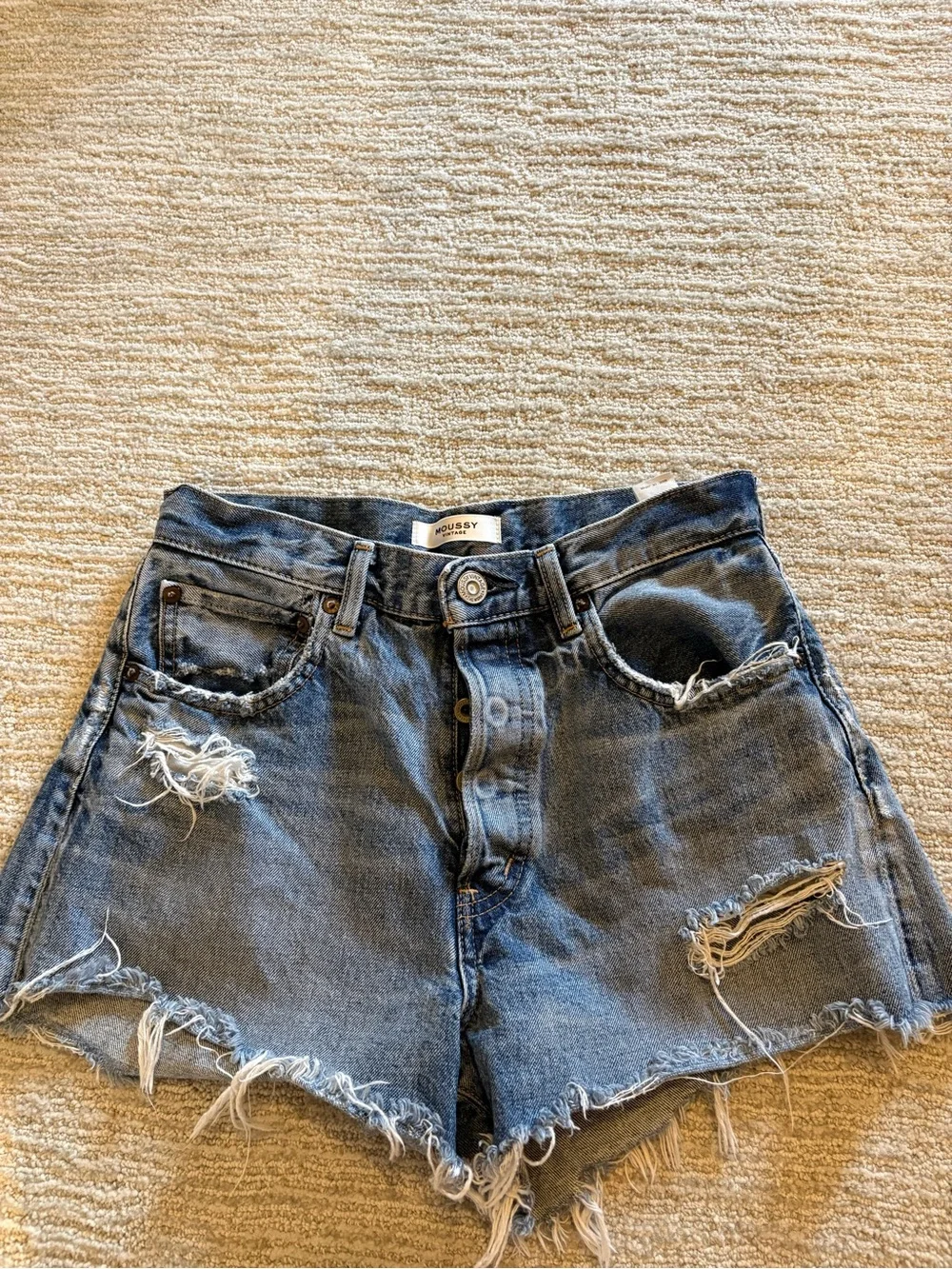 Moussy Packard Denim Shorts, size 26